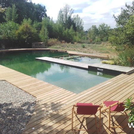 Gite Les Cabanes De Fallot Pour 15 Personnes - Piscine Naturelle L'isle-Bouzon 外观 照片